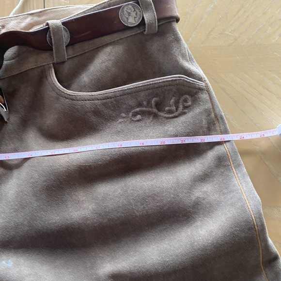 Spieth & Wensky Real Bavarian Trousers with Belt 100% Leather Size 56 - Picture 12 of 12